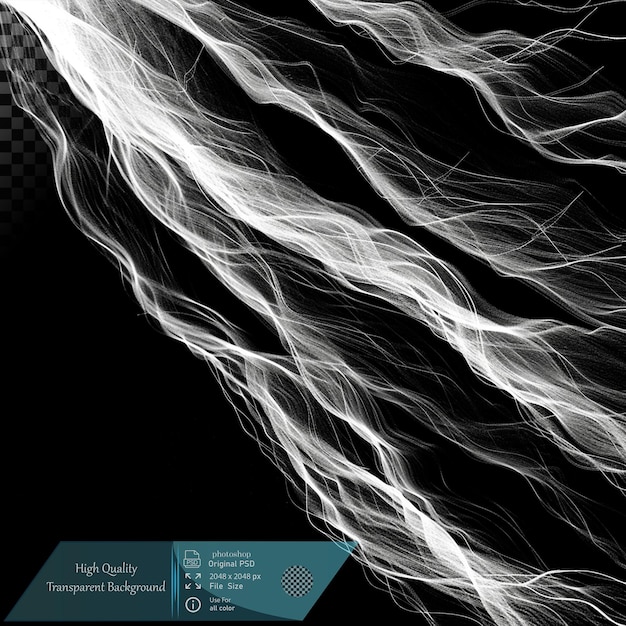 Abstract White Flowing Lines