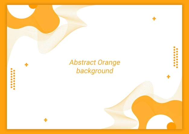 PSD 抽象的な白いオレンジ色の幾何学的な背景