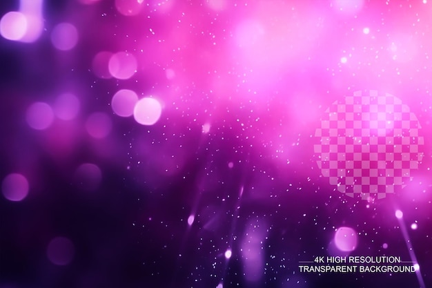 Abstract xmas violet or pink sparkles or glitter lightfestive radiancetransparent background