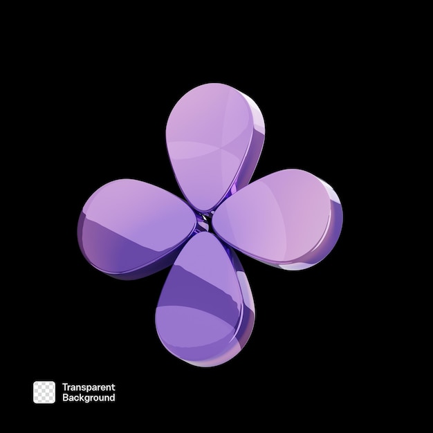 Abstract Y2K Shape PNG Template