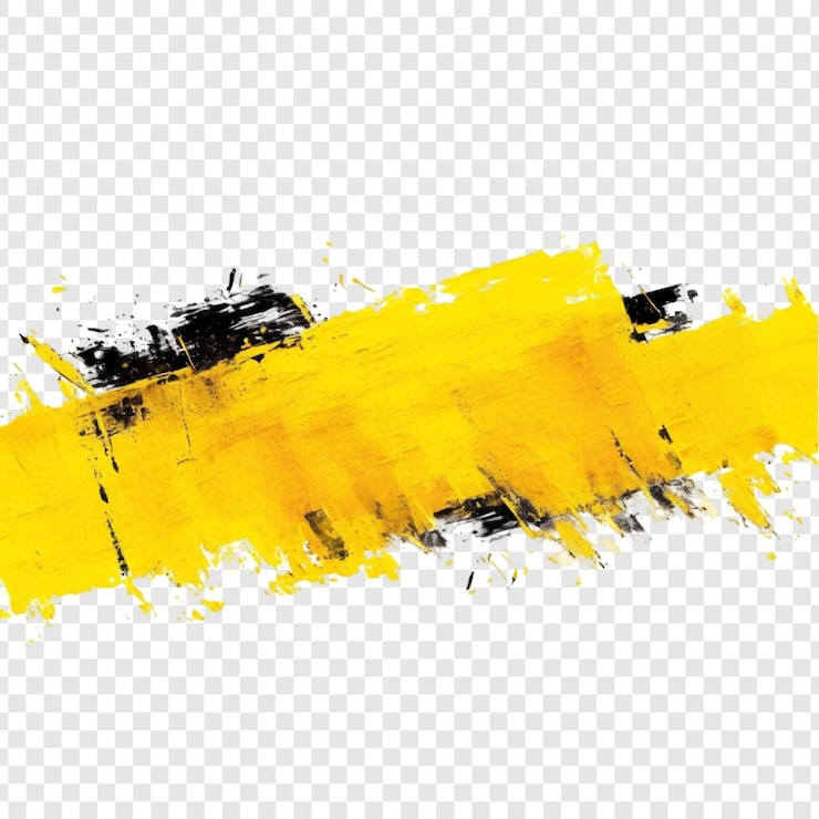 PSD abstract yellow paint splatter texture background design art