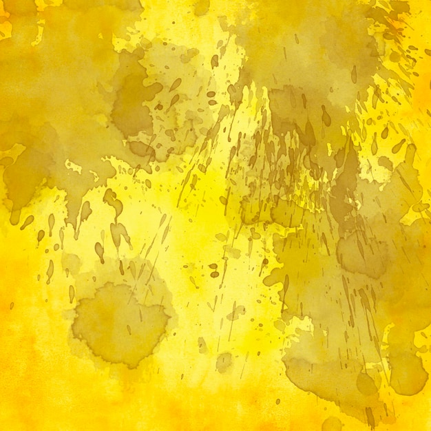 PSD abstract yellow watercolor texture background