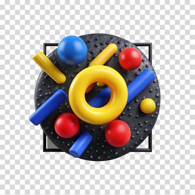 Abstracte 3D-geometrische samenstelling