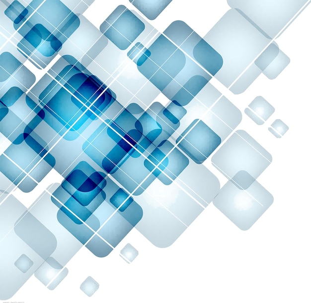Abstracte blauwe geometrische vormen