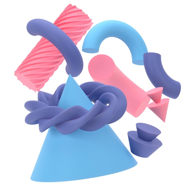 Abstracte geometrie 3D-element