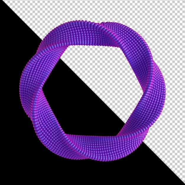 Abstracte geometrische vorm futuristische gradiënt materiaal ontwerp 3D-rendering