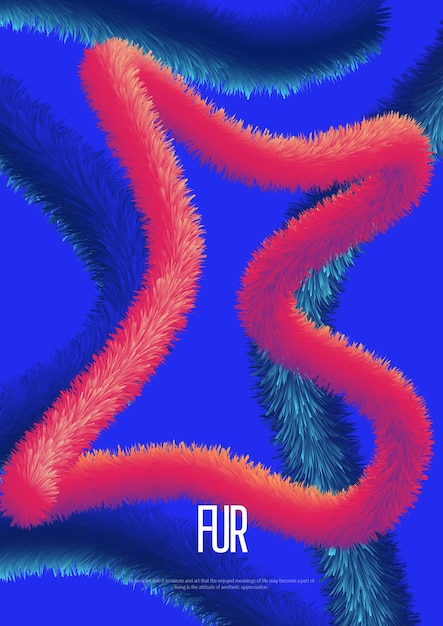 Abstracte grafische poster met gradiëntkleuren