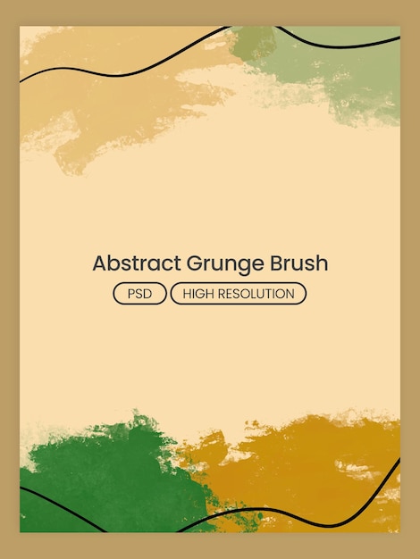 Abstracte Grunge Brush Achtergrond aardkleur
