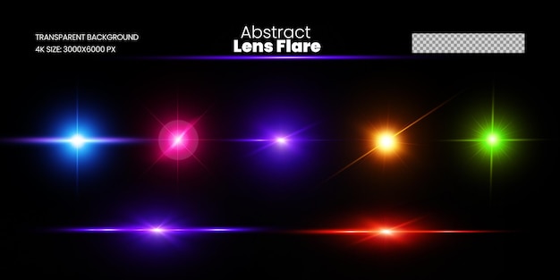 Abstracte kleurrijke lensflare