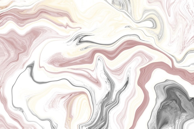 Abstracte marmeren achtergrond met roze witte en grijze draaikolken Liquid effect behang