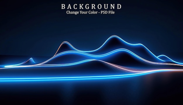 Abstracte minimale neonachtergrond Generatieve AI