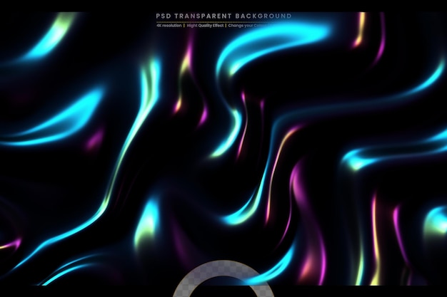 PSD abstracte neon geometrische achtergrond golvende gradiënt vloeistof of plooien zijden stof