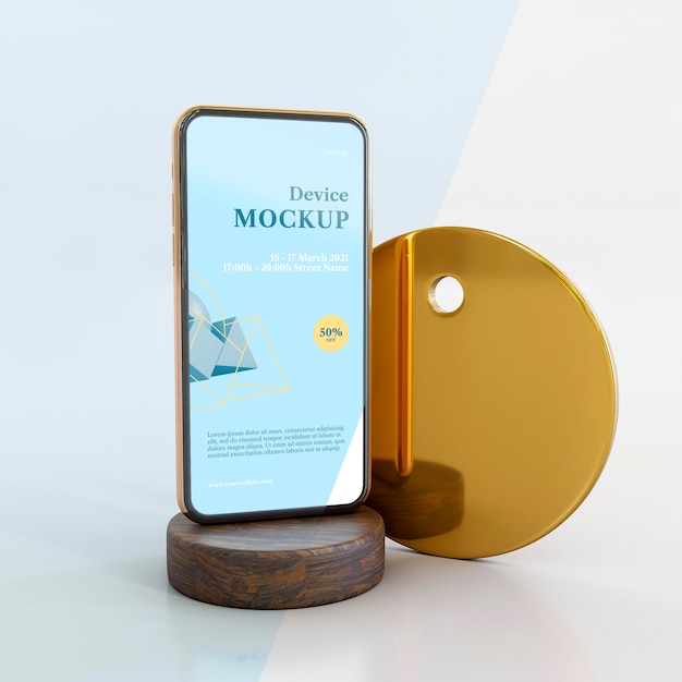Abstracte steen en mobiel