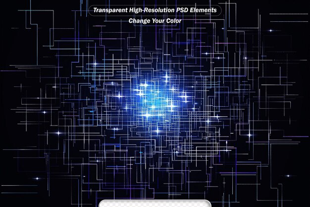PSD abstracte technologie big data visualisatie futuristische ruimte infographic