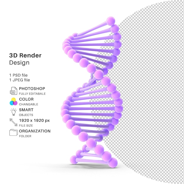 Abstracte virusstructuur 3d-modellering psd-bestand realistisch virus