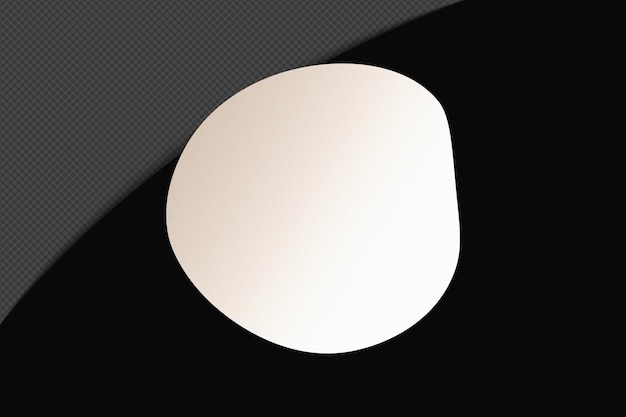 Abstracte vorm transparant gradiënt element met rustige zachte witte kleur sjabloon psd png ontwerp