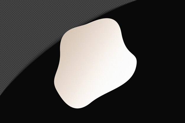 Abstracte vorm transparant gradiënt element met rustige zachte witte kleur sjabloon psd png ontwerp