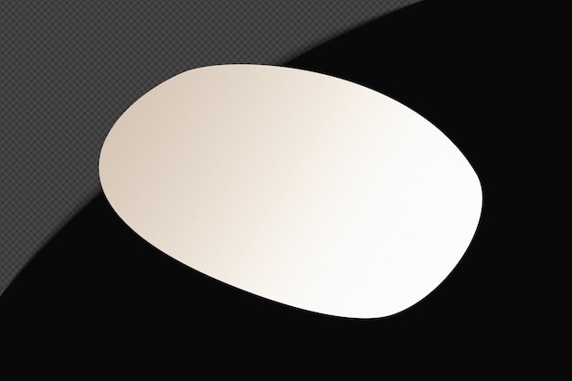 Abstracte vorm transparant gradiënt element met rustige zachte witte kleur sjabloon psd png ontwerp