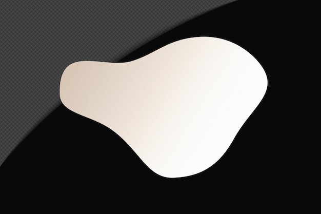 Abstracte vorm transparant gradiënt element met rustige zachte witte kleur sjabloon psd png ontwerp