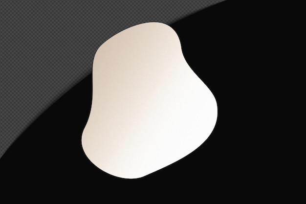 Abstracte vorm transparant gradiënt element met rustige zachte witte kleur sjabloon psd png ontwerp
