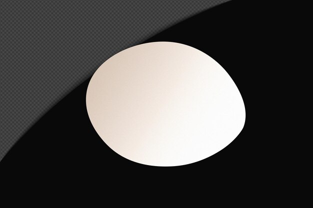 Abstracte vorm transparant gradiënt element met rustige zachte witte kleur sjabloon psd png ontwerp