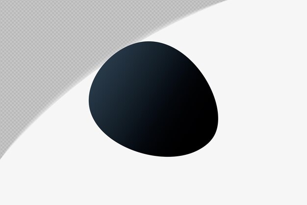 PSD abstracte vorm transparant gradiëntelement met zwarte middernacht mirage kleur sjabloon psd png ontwerp