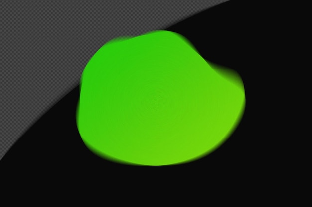 Abstracte vorm transparant mesh Grainy Blur Gradient Element met Neon Green Kleur sjabloon psd png ontwerp