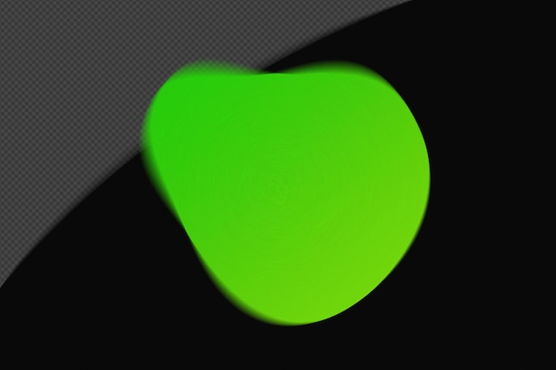 Abstracte vorm transparant mesh Grainy Blur Gradient Element met Neon Green Kleur sjabloon psd png ontwerp