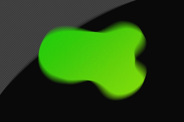 Abstracte vorm transparant mesh Grainy Blur Gradient Element met Neon Green Kleur sjabloon psd png ontwerp