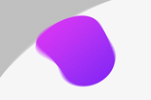 Abstracte vorm transparant mesh Grainy Blur Gradient Element met paarse kleur psd png ontwerp