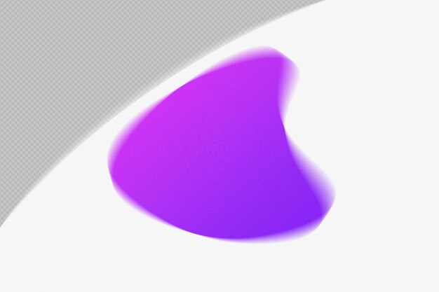 Abstracte vorm transparant mesh Grainy Blur Gradient Element met paarse kleur sjabloon psd png ontwerp