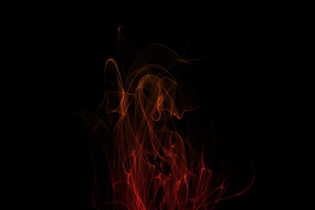 Abstracte vuur- en rookanimatie