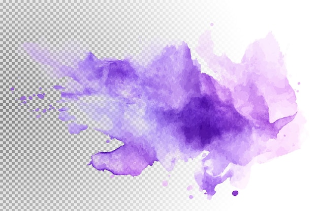 Abstracte waterverf splash in tinten van paars