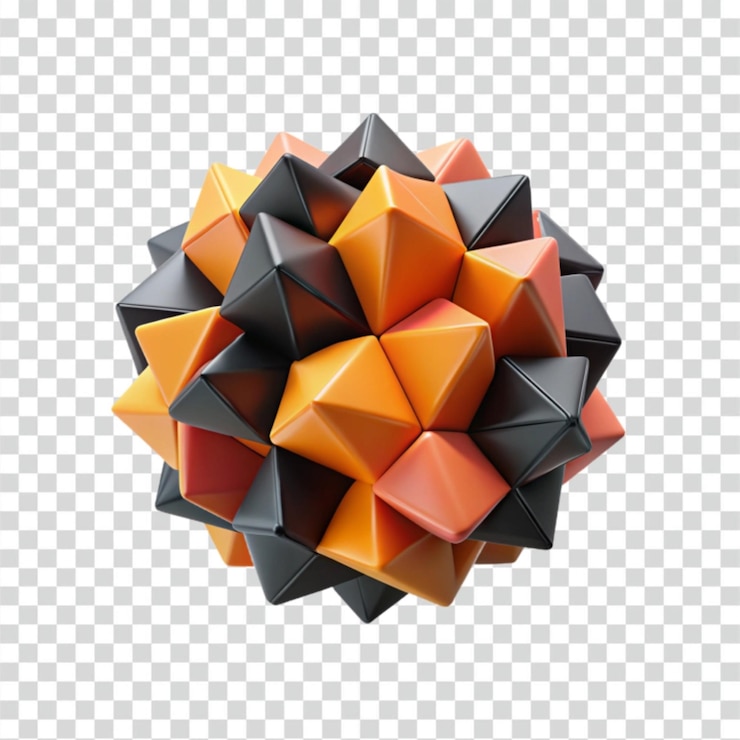 PSD abstrakcyjna sfera geometryczna 3d