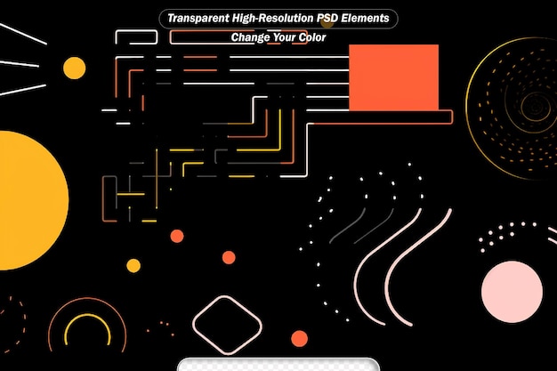 PSD abstrakcyjne geometryczne wzory sztuki nowoczesnej