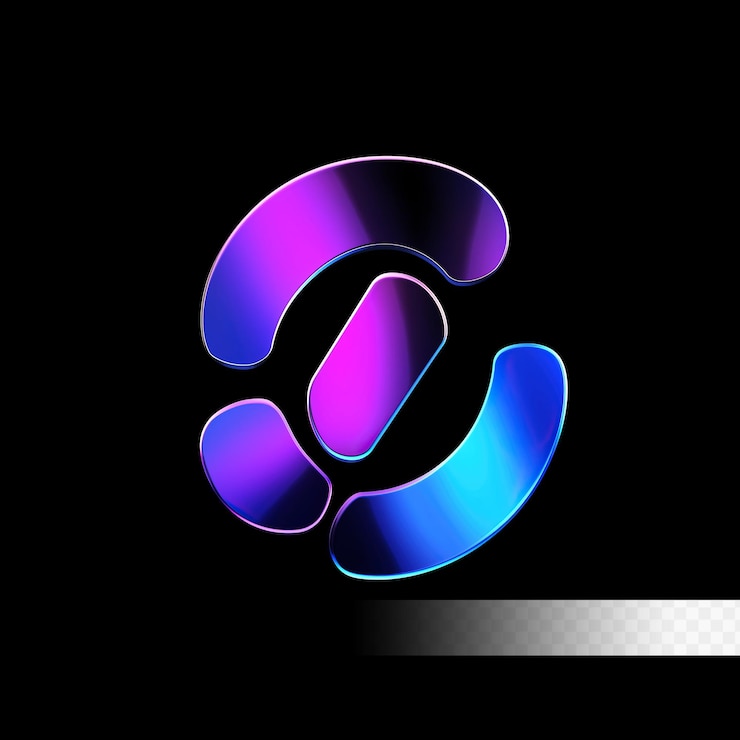 PSD abstrakcyjne logo okręgu gradientowego