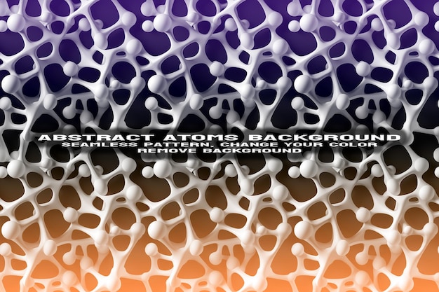 Abstrakcyjne Teksturowane Tło Z Edytowalnym Formatem Psd Cząsteczki I Wzoru Atomu
