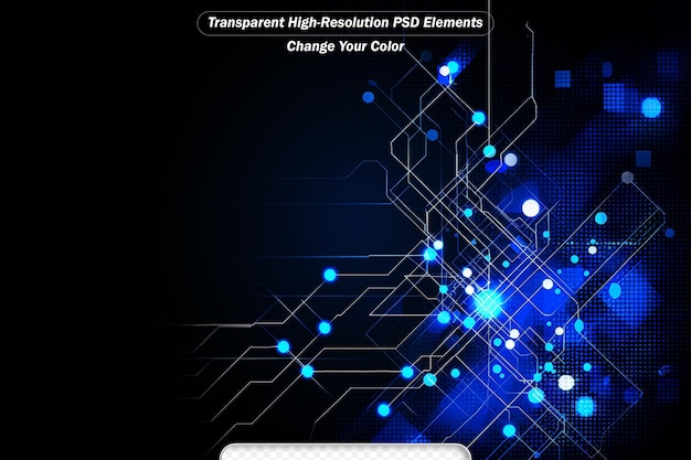 PSD abstrakcyjne tło technologiczne ilustracja komunikacja