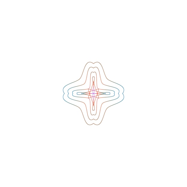 Abstrakcyjny geometryczny mandala
