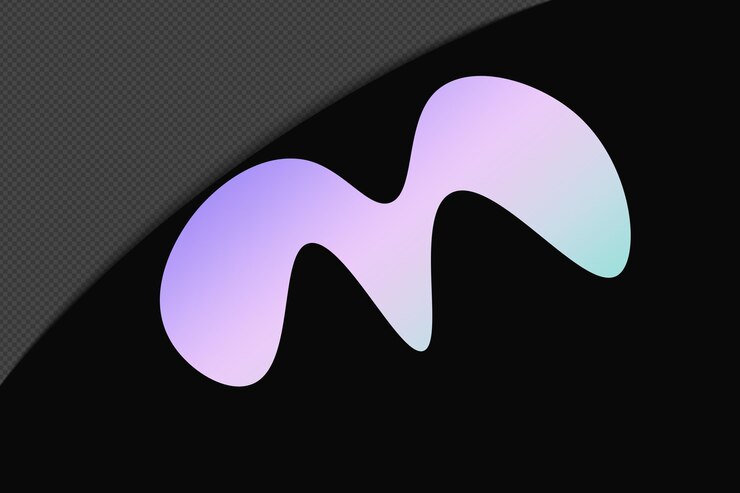 PSD abstrakcyjny kształt gradient element z pastelowym kolorowym szablonem psd png design