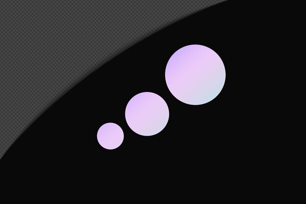 PSD abstrakcyjny kształt gradient element z pastelowym kolorowym szablonem psd png design