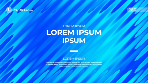 abstrakcyjny niebieski plakat technologiczny