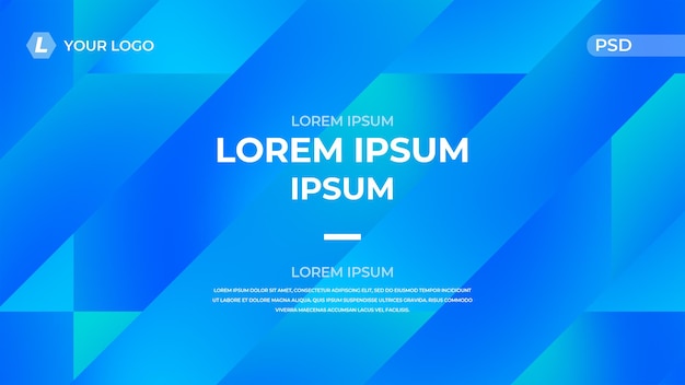 abstrakcyjny niebieski plakat technologiczny