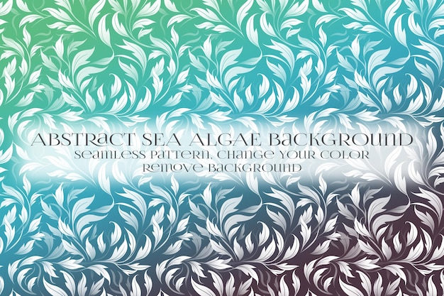 Abstrakcyjny Wzór Alg Morskich Na Usunięciu Tekstury Tła