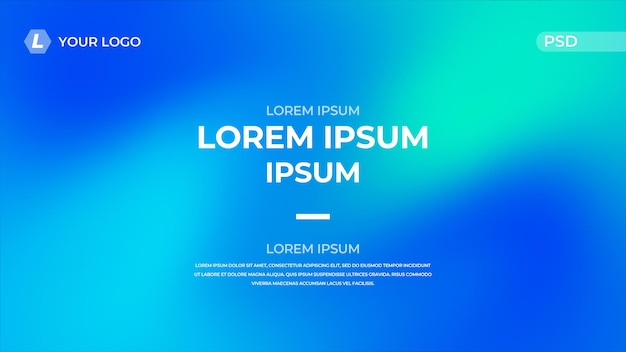 Abstrakt blå teknologiplakat