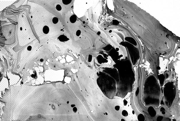 PSD abstrakt ciekły czarny akryl art marmur tekstura png