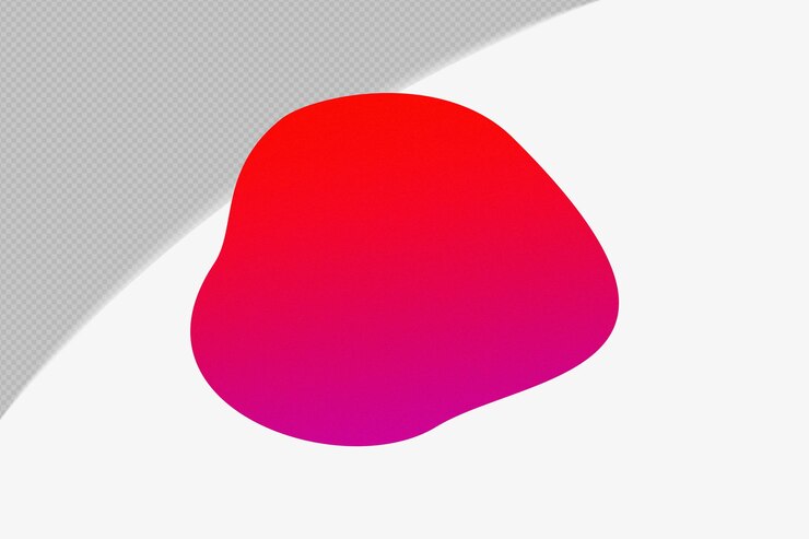 PSD abstrakt form gennemsigtigt kornet gradient element med rød farve skabelon psd png design
