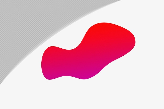Abstrakt form transparent kornete Gradient Element med rød farge mal psd png design