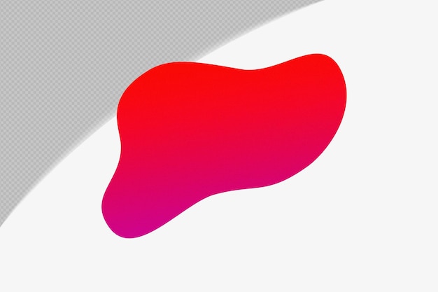 Abstrakt form transparent kornete Gradient Element med rød farge mal psd png design