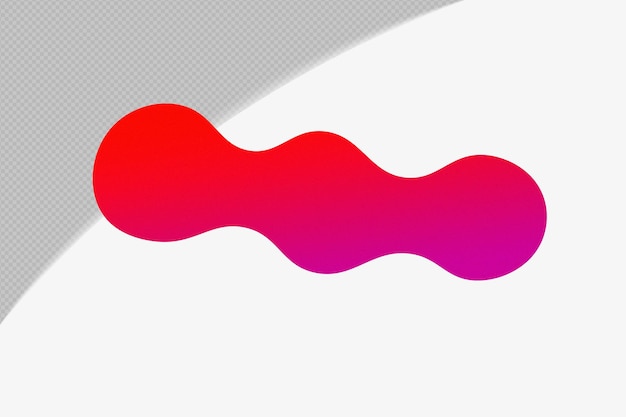 Abstrakt form transparent kornete Gradient Element med rød farge mal psd png design